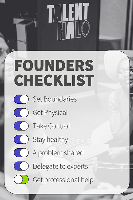 Talent Halo - founders mental health checklist